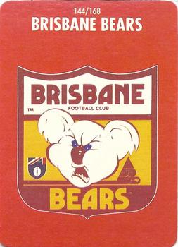 1991 Scanlens Stimorol #144 Brisbane Bears Front